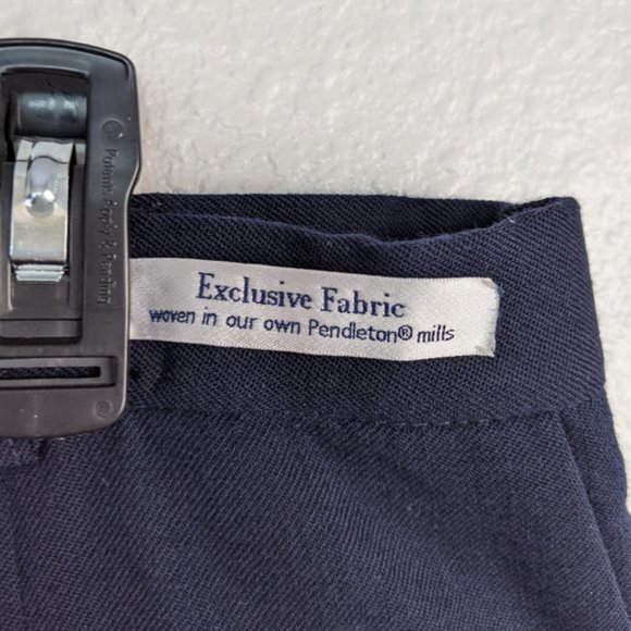 Navy Blue Pendleton Dress Pants - Picture 3 of 7
